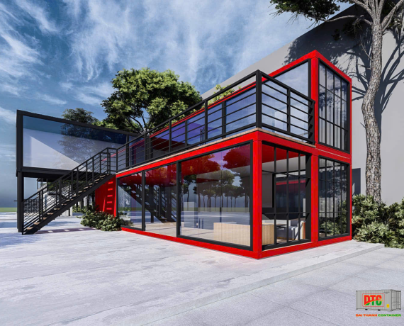 Container nhà ở 40 feet 2 tầng